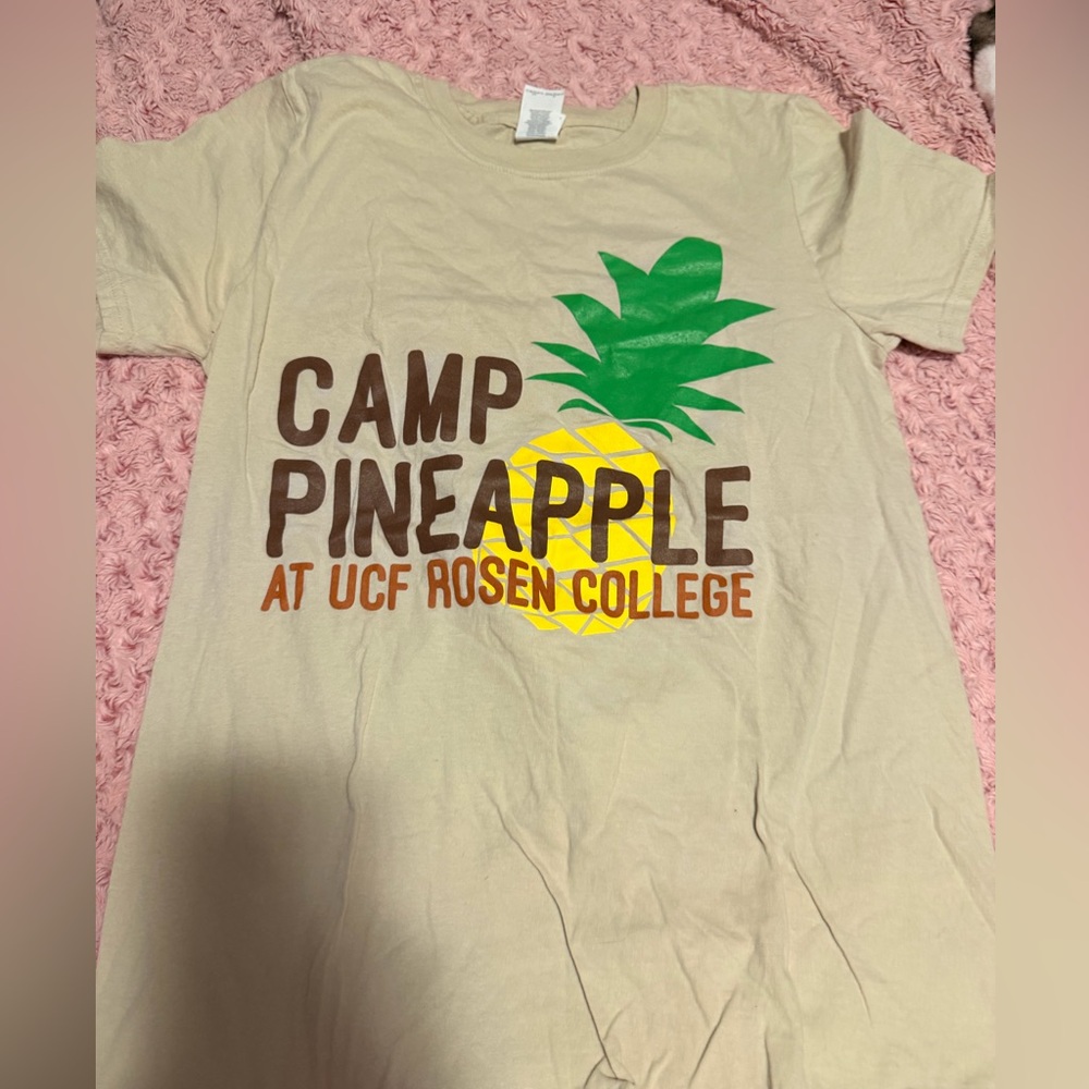Gildan kids Orange Camp Pineapple T-Shirt